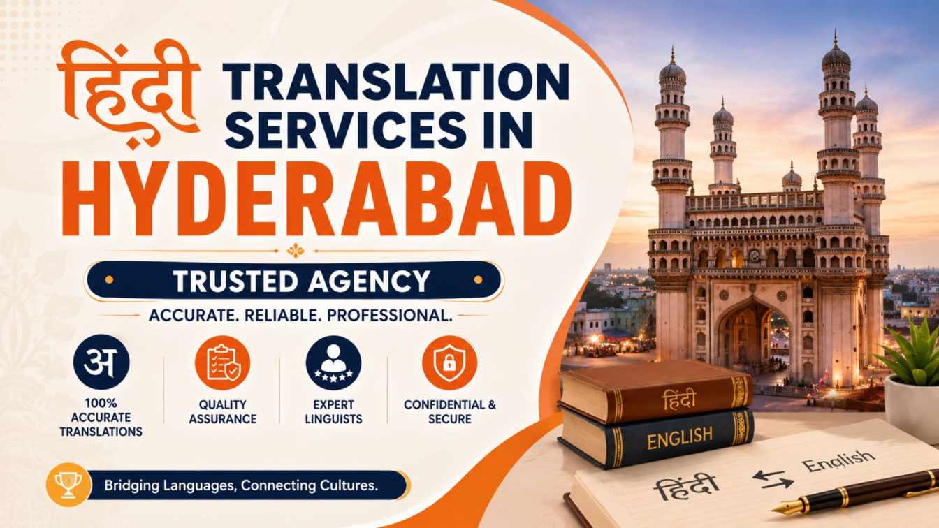 Hindi Translation Services in Hyderabad – Trusted Agency